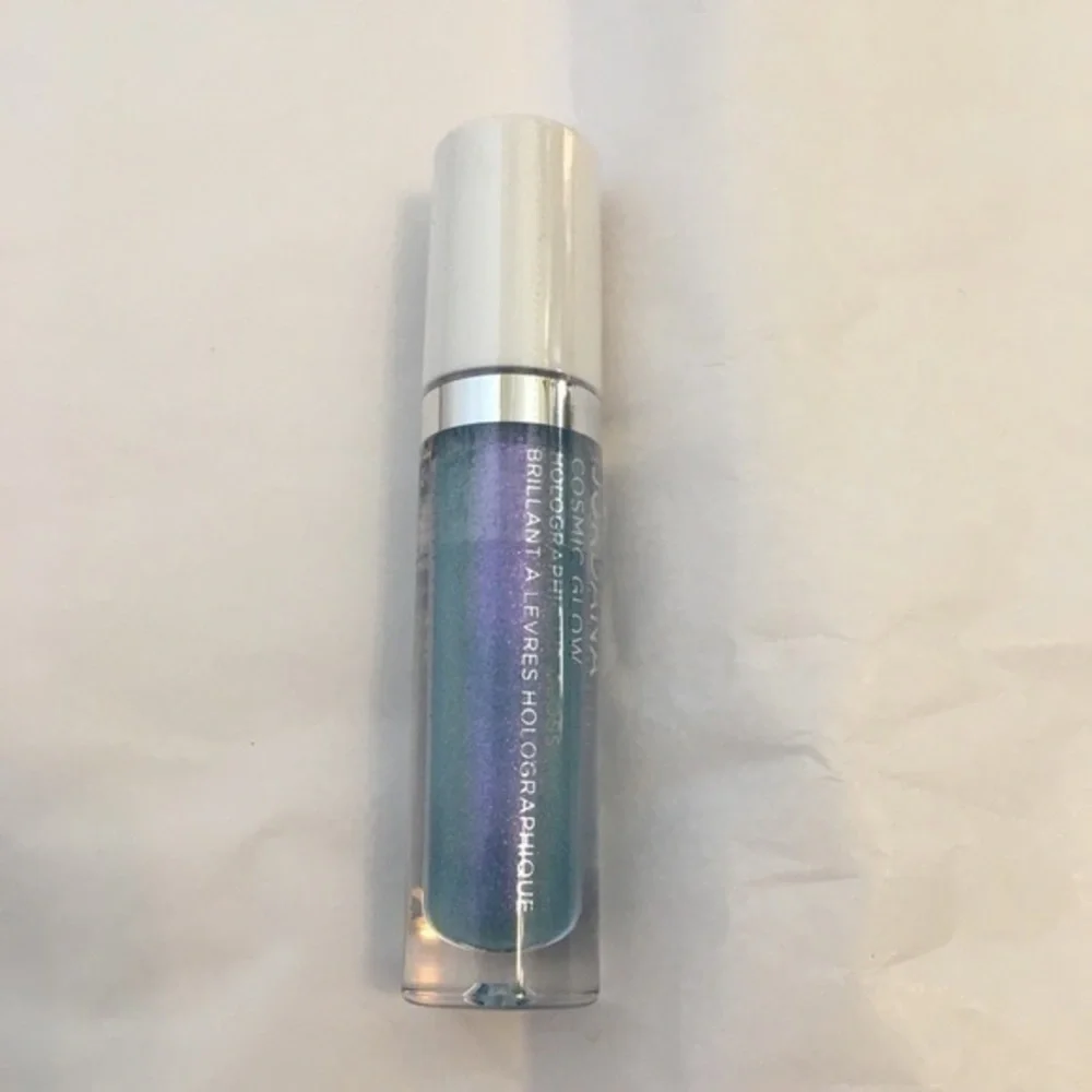 Jordana Cosmic Glow Galactic Blue lip gloss